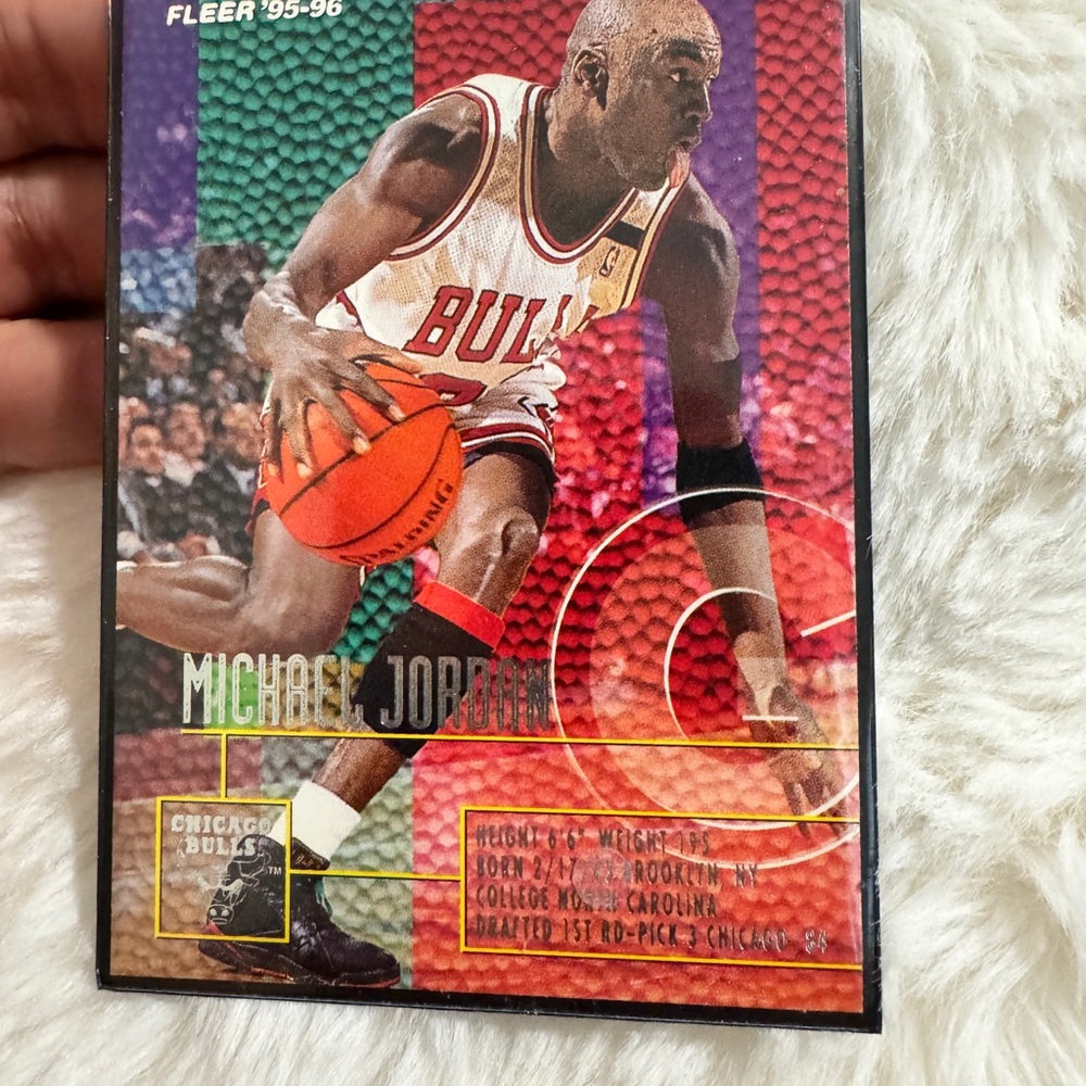 Michael Jordan Fleer 95-96 Basketball Card